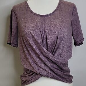 Lululemon Do the Daily Short Sleeve Heathered Smoked Mulberry